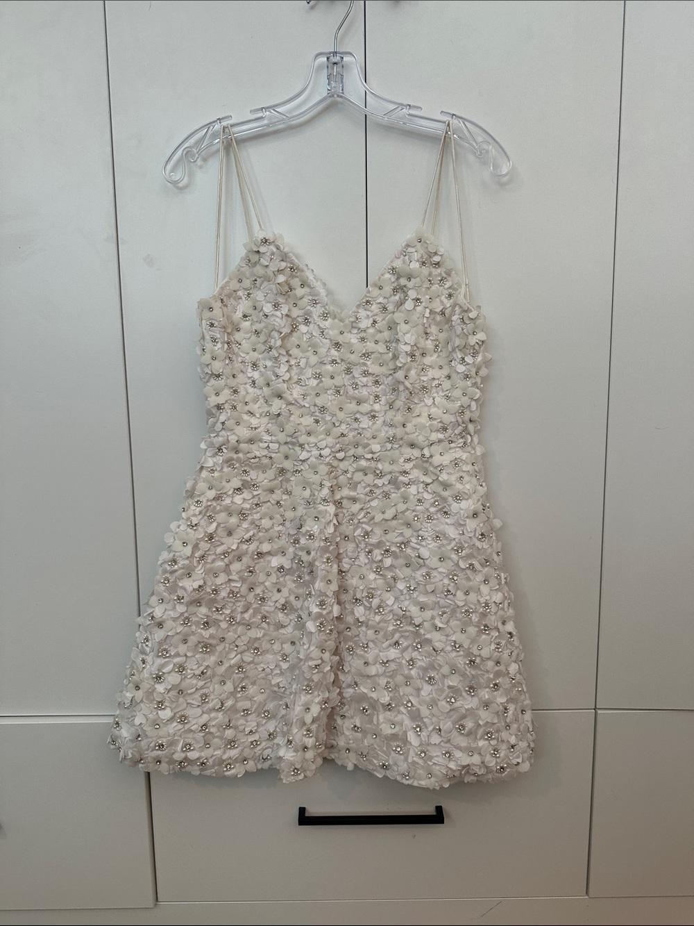 Alice and Olivia by Stacey bendet Floral white diamond dress